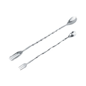 Ложка барная с вилкой 23см Ложка барная с вилкой 23см